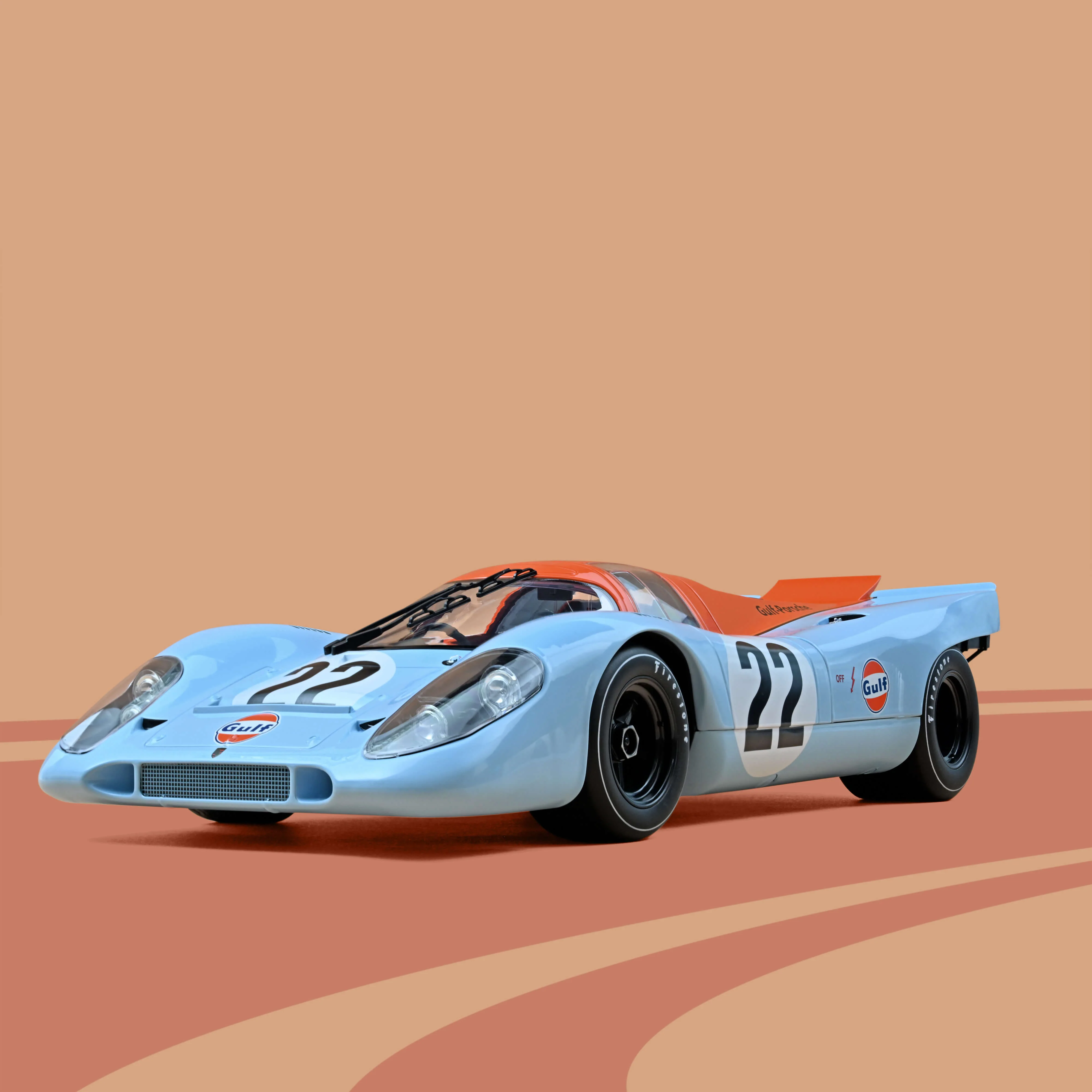Porsche 917K 24H France 1970 22 Hobbs/Hailwood 1/12 - Image 3